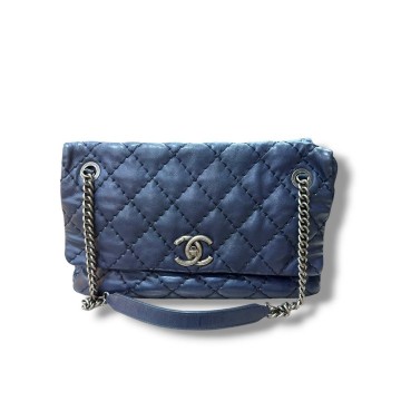 Chanel Wild Stitch Shoulder Bag Navy