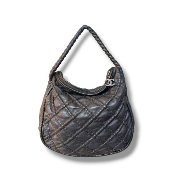 Chanel Quilted Lambskin Hidden Chain Hobo