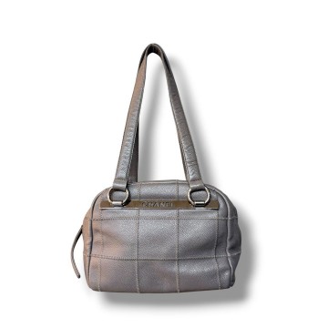 Chanel Lax Bowler Grey Shoulder Bag