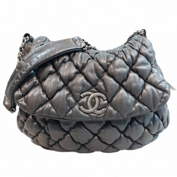 Chanel Quilted Bubble Accordion Flap Shoulder Bag
