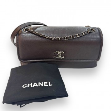 Chanel Single Flap Bag (Brown)
