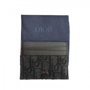 Dior Black Dior Oblique Card Holder