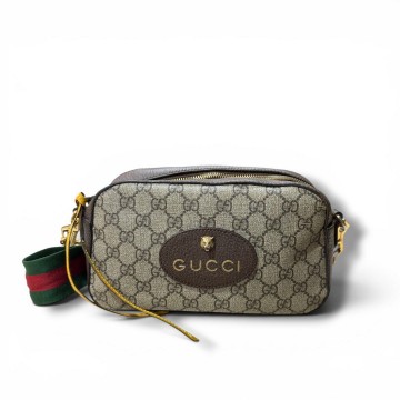 Gucci Camera Messenger Bag in GG Supreme Coated Canvas