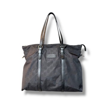 Gucci Guccissima Shoulder Bag (Black)