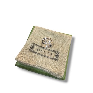 Gucci Interlocking G Cut Out Ring (Size: 23/64)