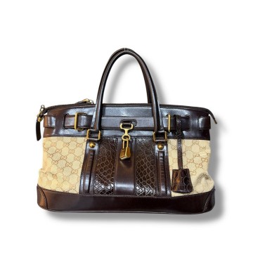 Gucci Beige/Brown GG Canvas Tote