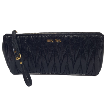 Miu Miu Matelasse Wristlet Wallet