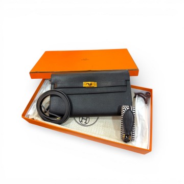 Hermès Kelly To Go Wallet (Black)