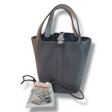 Hermes Picotin Lock 18 (Ardoise/ Gris Platine)