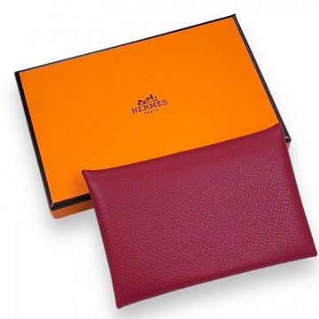 Hermes Porte-Cartes Calvi (Rouge)