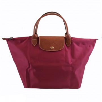 maroon longchamp bag