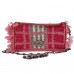 Miu Miu Women's Pink Crystal Embellished Raffia Shoulder Bag