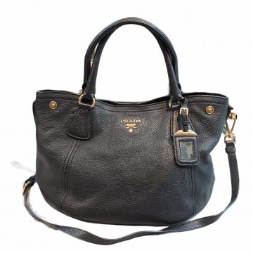 Prada Sacca 2 Manici Vitello Daino Bag