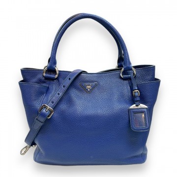 Prada Vitello Daino Side Pockets (Inchiostro)